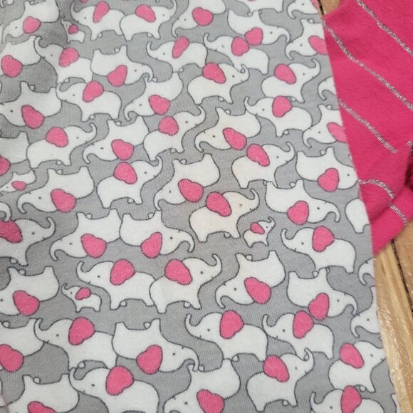 2T 24 Month Elephants Stripes Matching Shirt Pants Garanimals Girl Toddler Cute - Picture 2 of 3